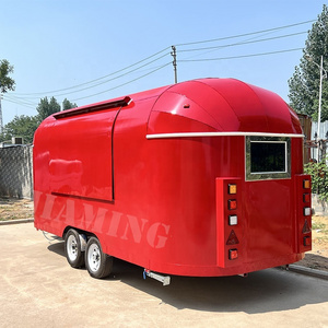 pizza food trailers with fridge under counter for europe juice mobile bar trailer food truck with Full Kitchen for Sale