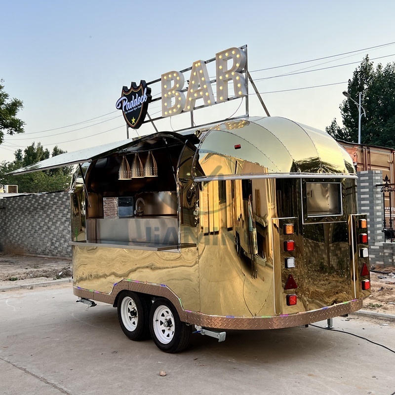 fridge and ice cream cone machine drinks truck with display rack snack cart for sale