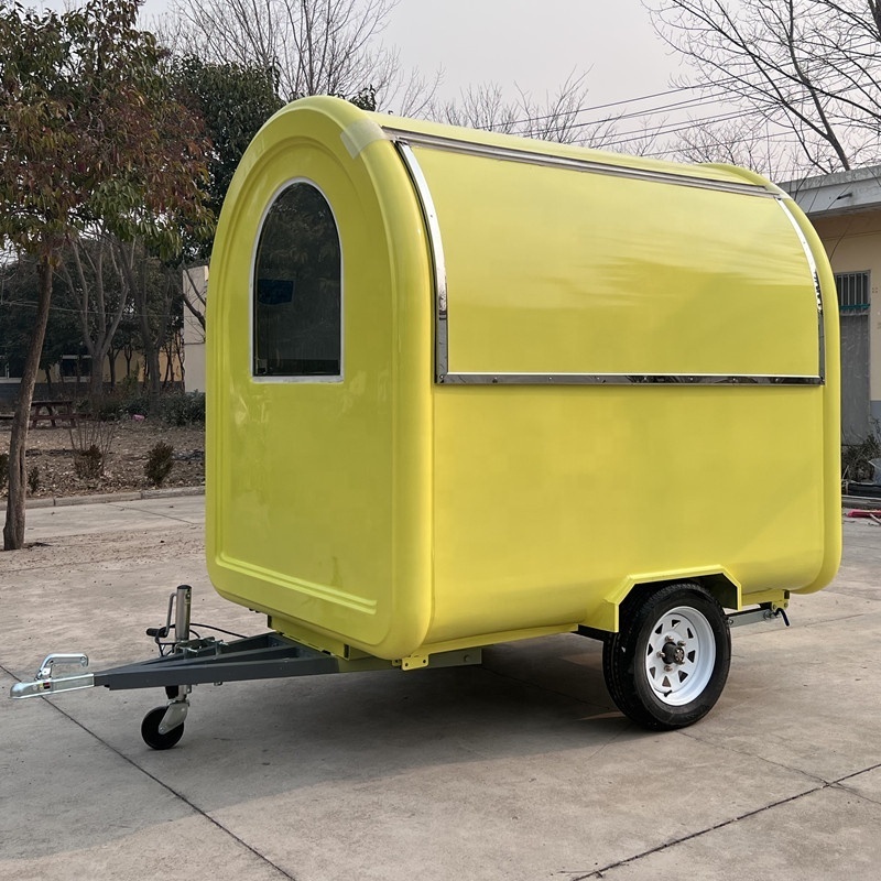 CE Approved Food Truck with Full Kitchen Factory sale stainless steel fast food mobile kitchen trailer