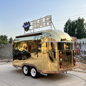 fridge and ice cream cone machine drinks truck with display rack snack cart for sale