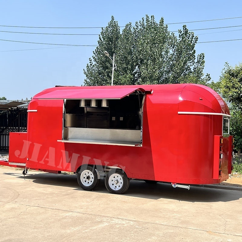 pizza food trailers with fridge under counter for europe juice mobile bar trailer food truck with Full Kitchen for Sale