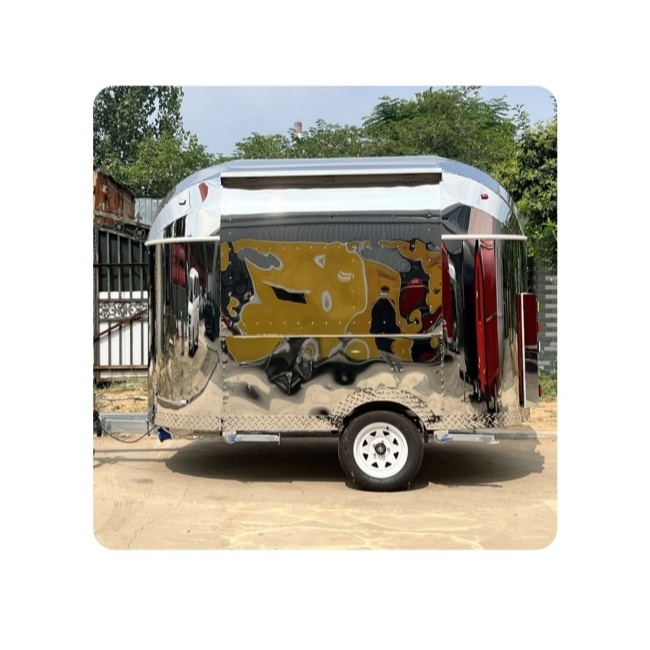 Customized  mobile food trucks Catering Shipping Customized 3m Airstream Food Truck Craigslist Second Hand Food Trailer