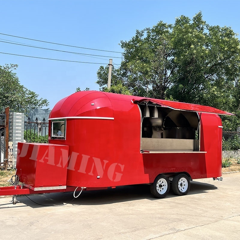 pizza food trailers with fridge under counter for europe juice mobile bar trailer food truck with Full Kitchen for Sale