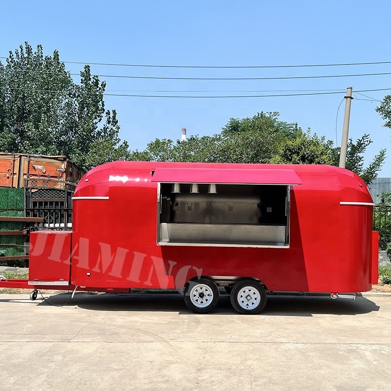 pizza food trailers with fridge under counter for europe juice mobile bar trailer food truck with Full Kitchen for Sale