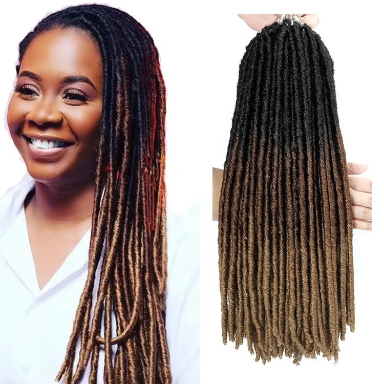 Faux Locs Crochet  Hair Extension Straight Gypsy Locs Dreadlocks Bohemian Goddess Synthetic braiding hair