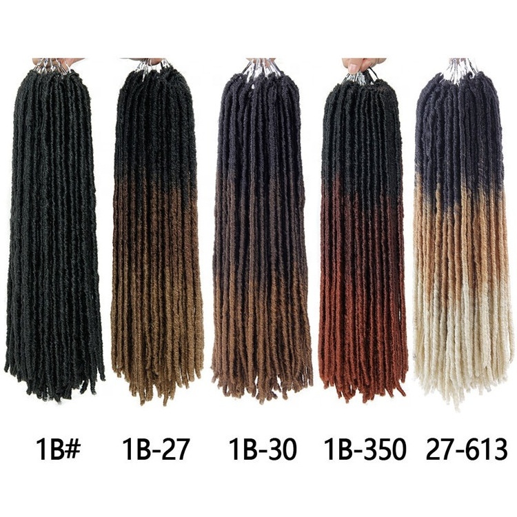 Faux Locs Crochet  Hair Extension Straight Gypsy Locs Dreadlocks Bohemian Goddess Synthetic braiding hair