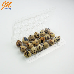 Wholesale 18 packs disposable quail egg cartons recyclable plastic egg tray