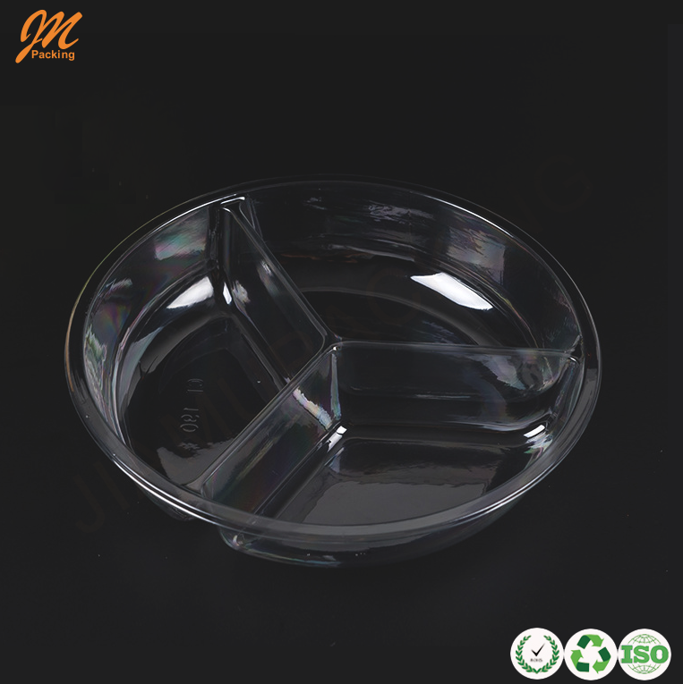 Wholesale food grade disposable plastic fruit salad container with lid