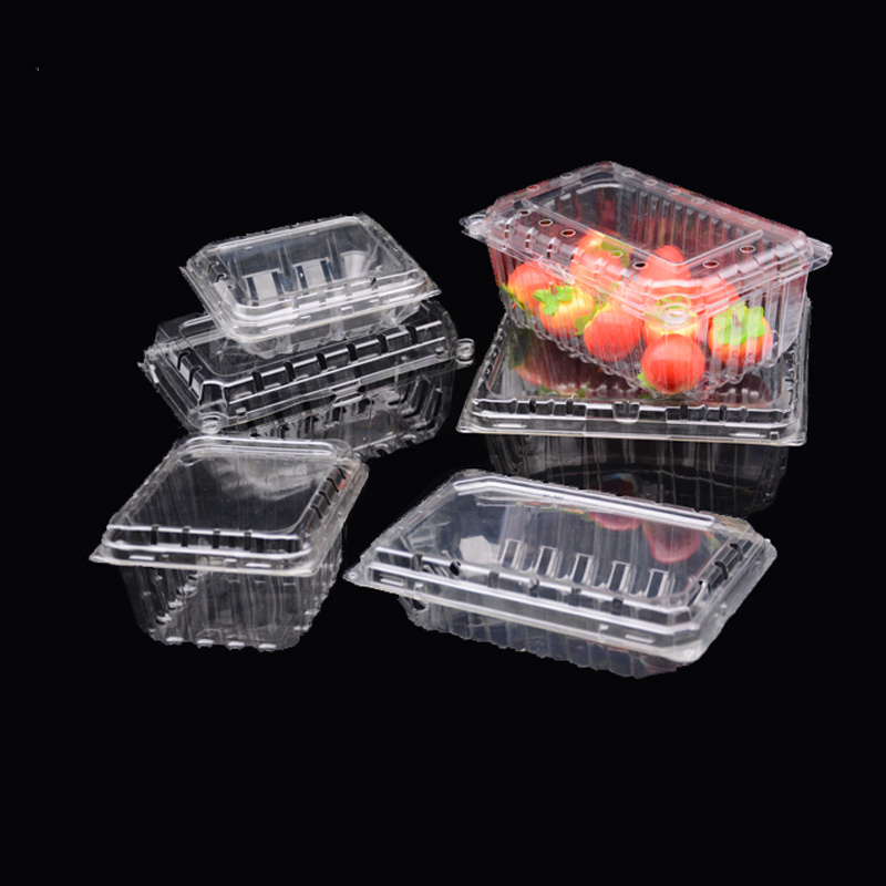 clear plastic clamshell fruit packaging box for salad