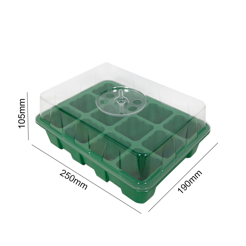 Vacuum Forming Greenhouse Seedling Germination Tray Wholesale Propagation Box Microgreens Garden Seed Sprouted Tray With Lid