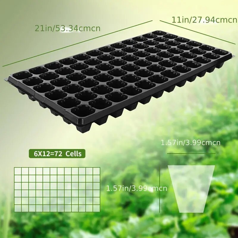 Polystyrene Grape Seedling Tray 128 Cells Seed Starter Sprouter Growing Tray Kit Heavy Duty