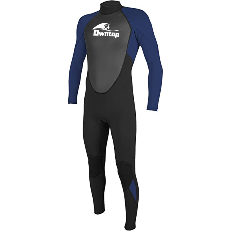 Wholesale Custom Logo Boys Adult Long Sleeve Diving Surfing Black 3mm Neoprene Full Wetsuits Stretch Back Zip