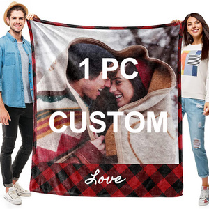 Custom Designer Throw Bed Weighted Coral Fleece Sublimation Flannel Sherpa Luxury Blankets for winter wholesale