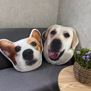 Dog Pillow Pet 3D Animal Custom Pillow Manufacturer Cute Animal Shape Print Cat Dog Pet Design Cushion Pillow