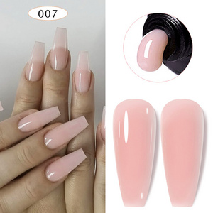 Poly Nail  Gel  15ML Extension Nail Acrylic Gel Nude 12Colors Wholesale  Solid Nail Extension Poly Acrylic Poly Gel