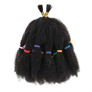 Afro Kinky Curly Marley  Braids Dreadlocks Crochet Twist Hair Synthetic Braiding Bulk Hair Extension