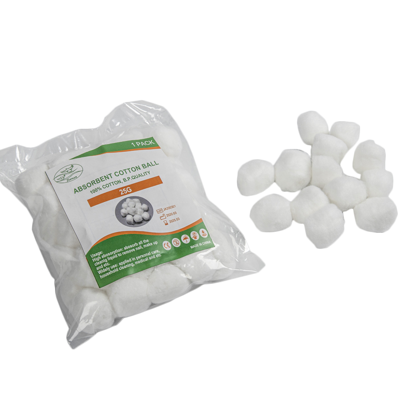 Medical  Cotton Ball ,100% cotton wool 0.5g-5g , 10 pcs/bag , 20 pcs/bag