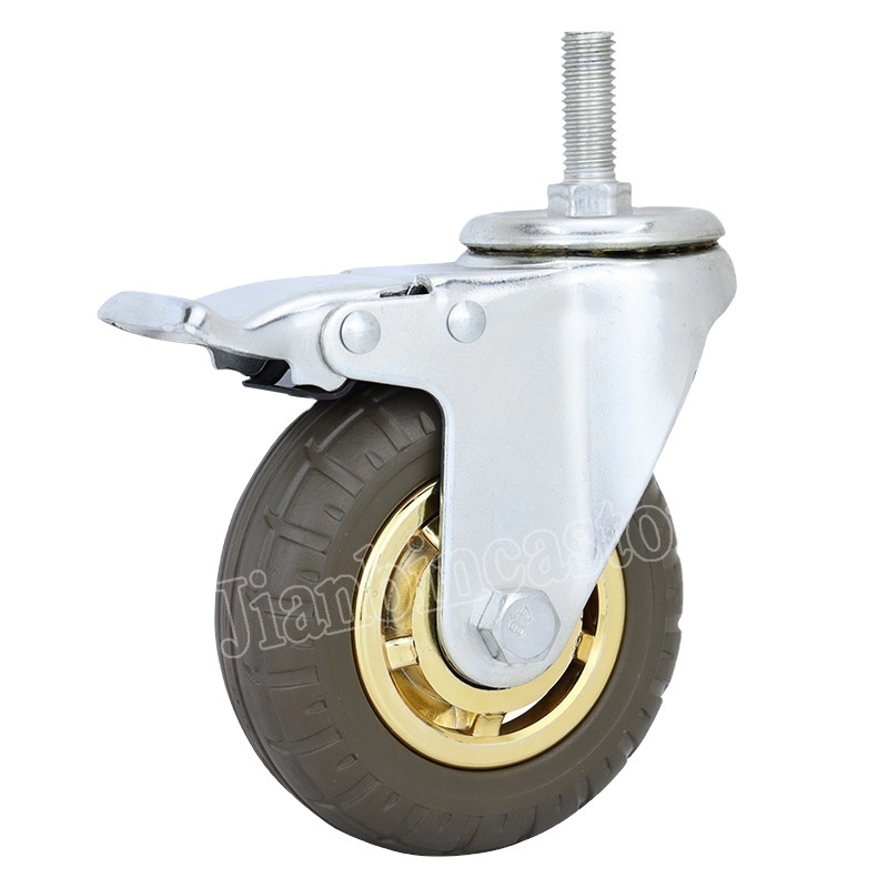 4 5 6 8 Inch Swivel Heavy Duty Trolley Caster Wheel with Bearing Top OEM Ball Style ,heavy duty pressed steel industrial castor