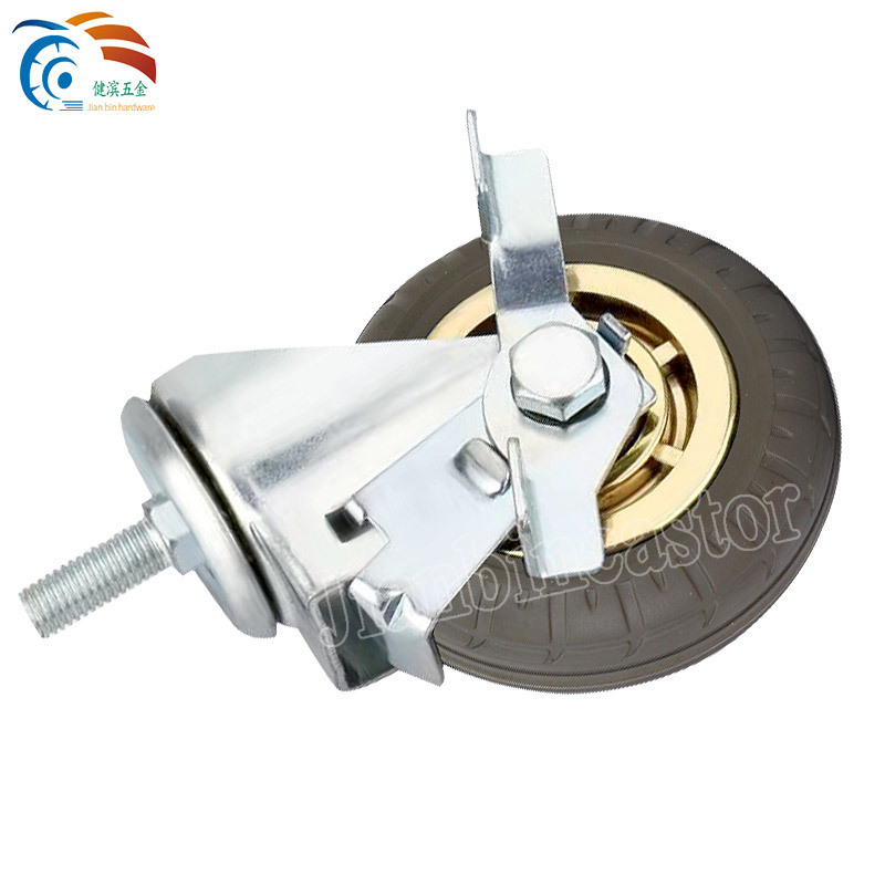 4 5 6 8 Inch Swivel Heavy Duty Trolley Caster Wheel with Bearing Top OEM Ball Style ,heavy duty pressed steel industrial castor