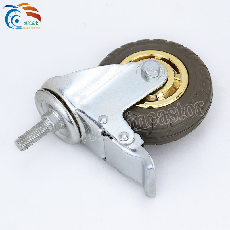 4 5 6 8 Inch Swivel Heavy Duty Trolley Caster Wheel with Bearing Top OEM Ball Style ,heavy duty pressed steel industrial castor