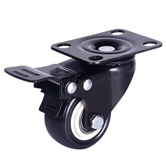 Factory direct sale 2-5 inch Brake caster wheel, furniture wheel castor, PVC/PU/TPR office directional/universal wheel