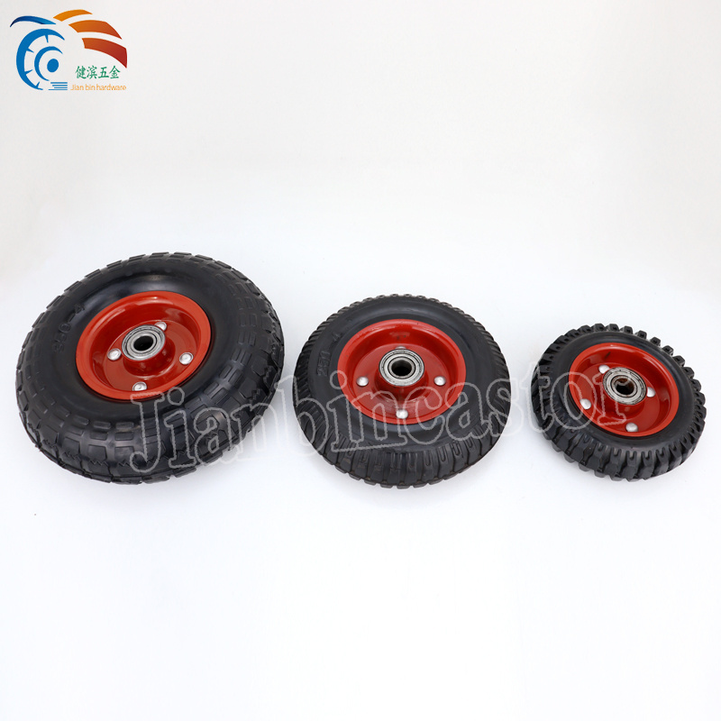 Pneumatic Inflatable Rubber Wheelbarrow Wheel Barrow Tire Wheel with 3.00-8 3.25-8 3.50-6 4.00-6 3.50-8 4.00-8 13 14 16 Inch