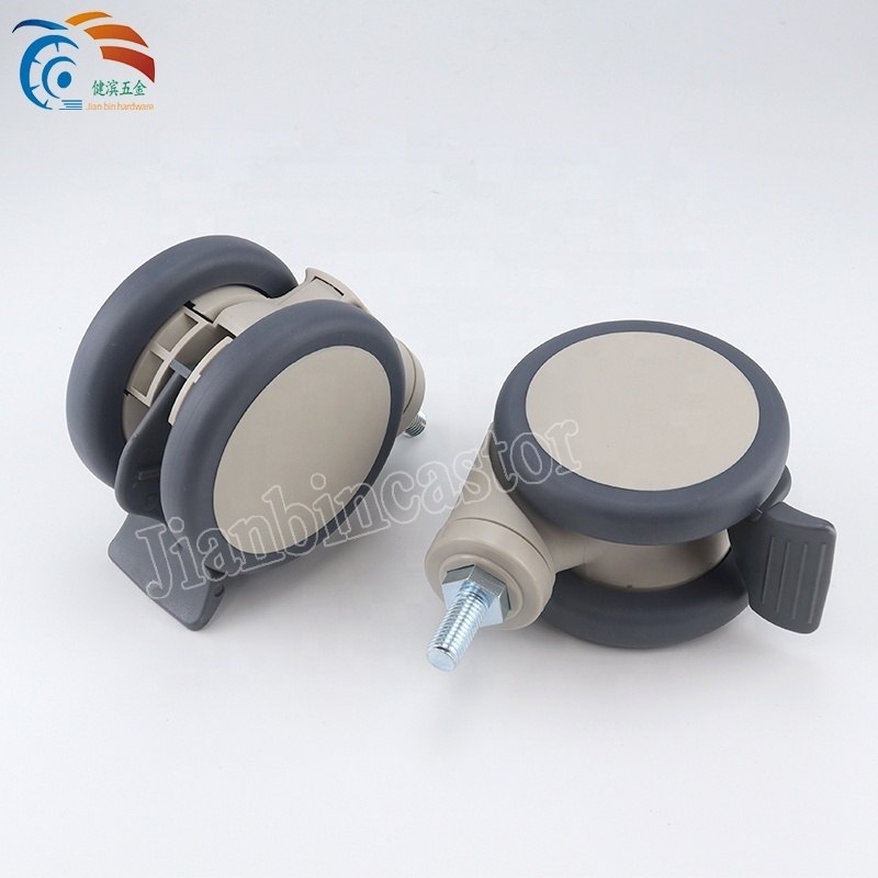 Factory Price TPR Caster Wheel with Brake  Hospital Caster for Trolley Swivel Medical Caster Healthcare Bed castor wheel