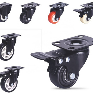 Factory direct sale 2-5 inch Brake caster wheel, furniture wheel castor, PVC/PU/TPR office directional/universal wheel