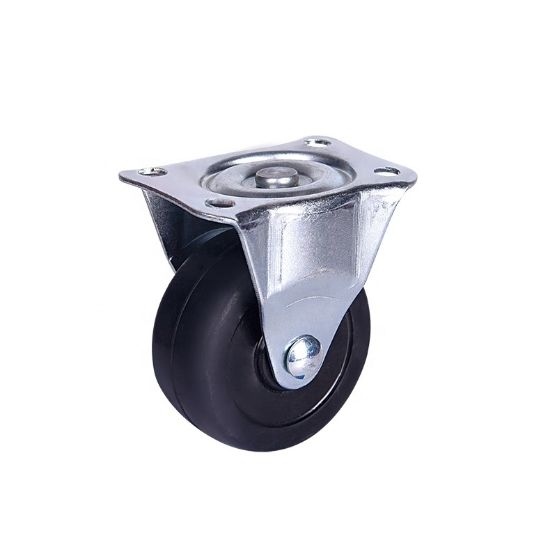 30mm rubber Light duty small non-slip 1.5 inch coocheer  pp plastic caster wheels for light equipment