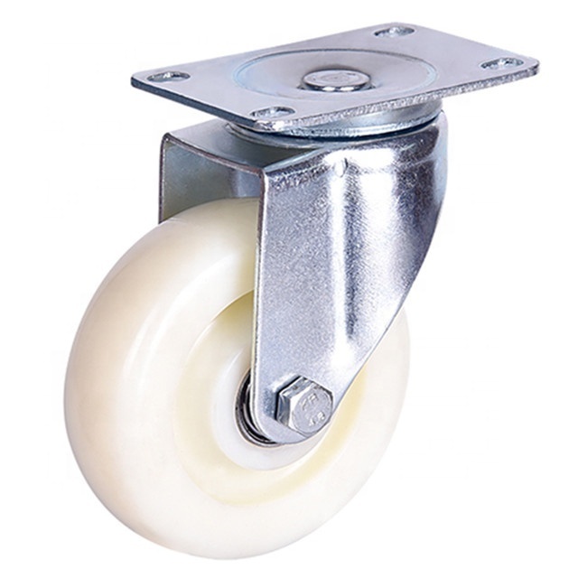 Swivel Plate with Brake On Color Polyurethane Medium industrial PVC plastic  universal wheel Caster Wheels