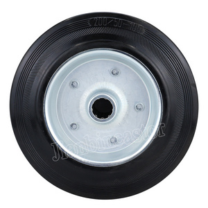 12 inch black rubber Heavy Duty Industrial Single Wheel