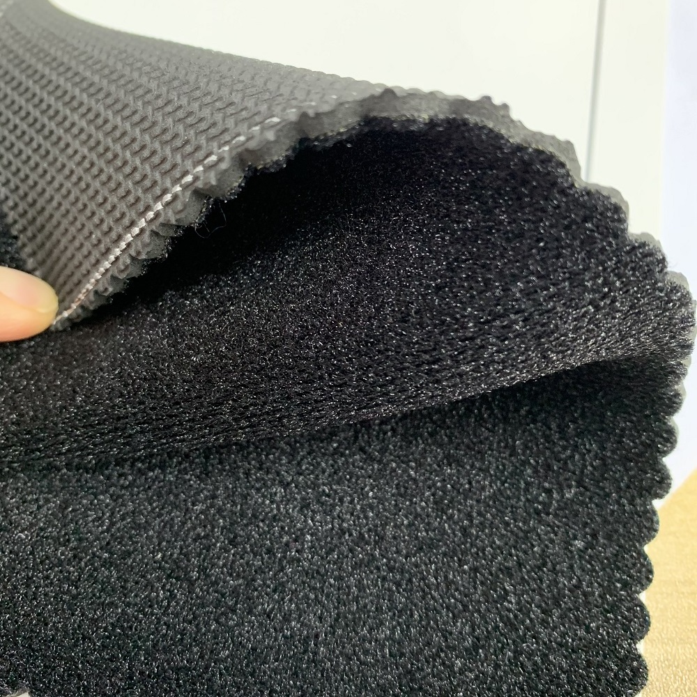 Jianbo 2mm 3mm 5mm Elastic Waterproof CR SBR Neoprene Rubber Sheet Anti Slip Embossed Shark Skin Neoprene Fabric for Car Seat