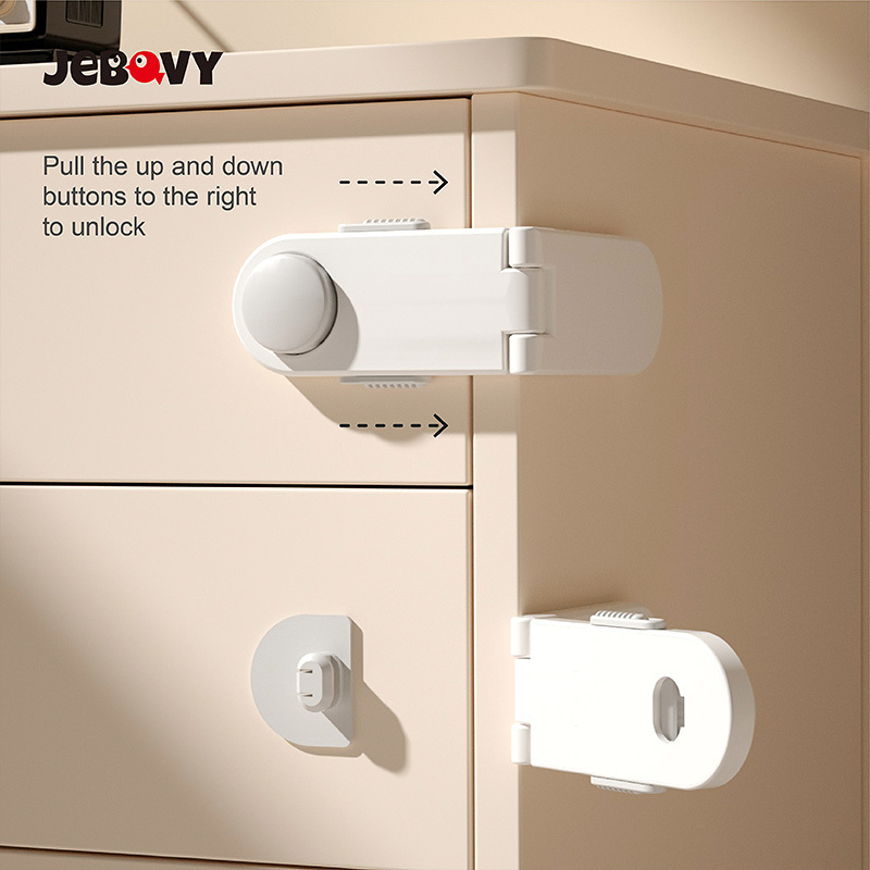 New Invention Reusable Lock Design Baby Safety Drawer Corner Locks Child Proof Cabinets Safety Lock