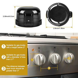 Heat-Resistant Baby Proof Dual Key Oven Knob Covers for Child Safety and Pet Stove Knob Covers for Child Safety