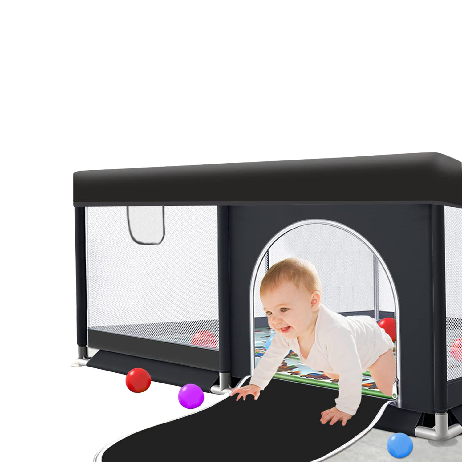 Good Quality 210D Portable Baby Fences Playpens Foldable Play Yard Fabric Square Travelling Indoor for Kids