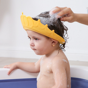 New Upgrade PP Plastic Protection Hat Waterproof Adjustable Size Kids Baby Crown Shampoo C-ap Children Shower C-ap