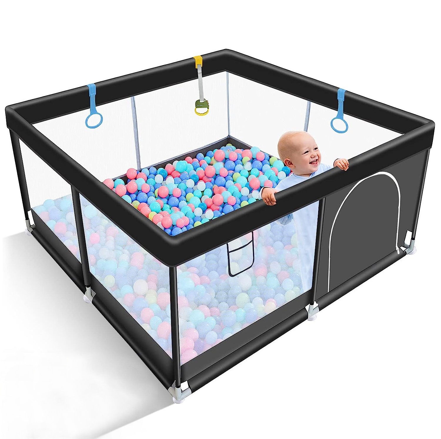 Good Quality 210D Portable Baby Fences Playpens Foldable Play Yard Fabric Square Travelling Indoor for Kids