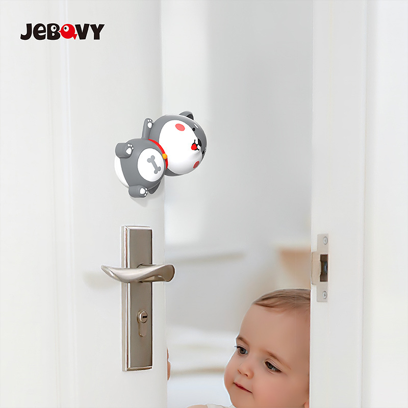 Baby Proofing Prevents Hinge Injuries Cute Door Stopper Finger Pinch Guard for Kids Pets