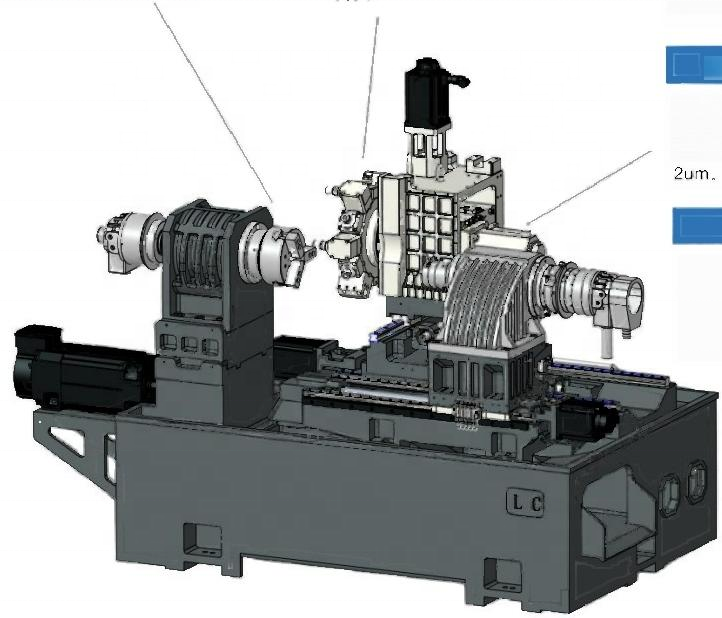 Y axis Power Turret CNC Lathe Machine Low Resistance High Rigidity High Precision Optional CNC Control System