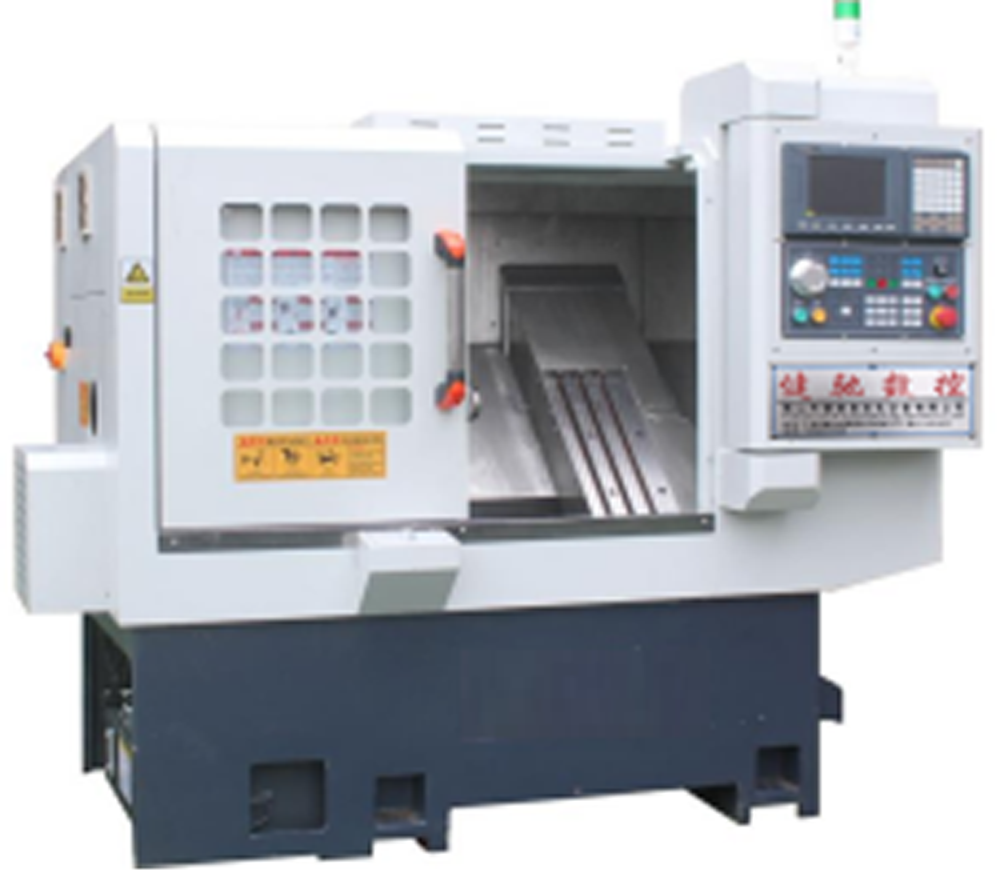 High rigidity CNC lathe one piece casting iron body slant bed cnc lathe with Y-Axis Side Milling Device