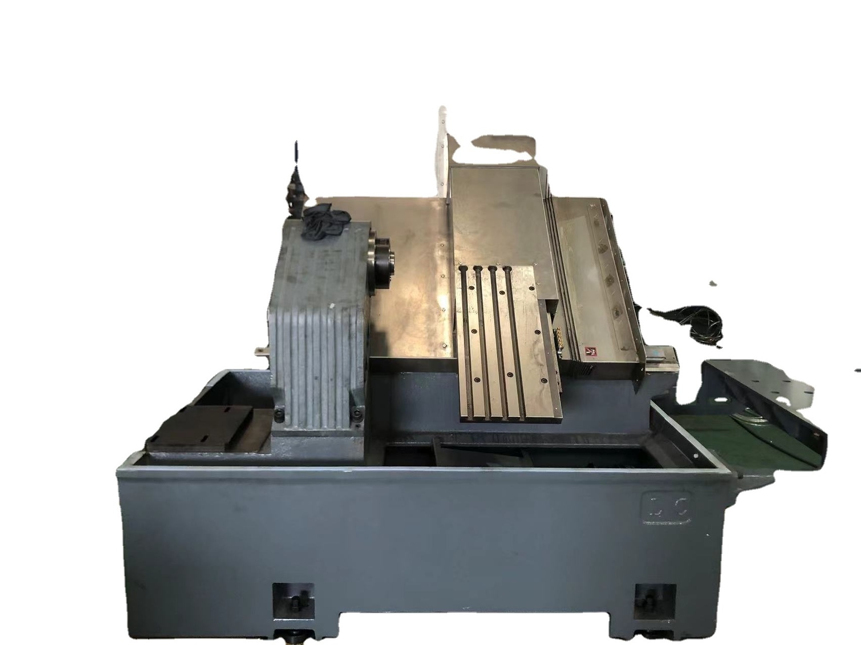 High rigidity CNC lathe one piece casting iron body slant bed cnc lathe with Y-Axis Side Milling Device