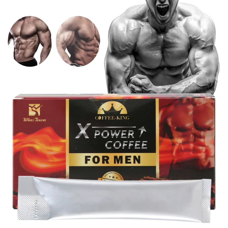 Good Quality Private Label Maca Organic Herbs Coffee Instant Black Energy Coffee Men Power Custom Coffee For Men