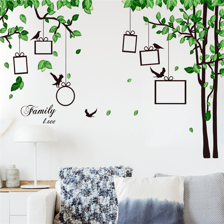 Wallsticker Green Plants Design Wall Sticker For Home Room Bedroom Wall Decoration