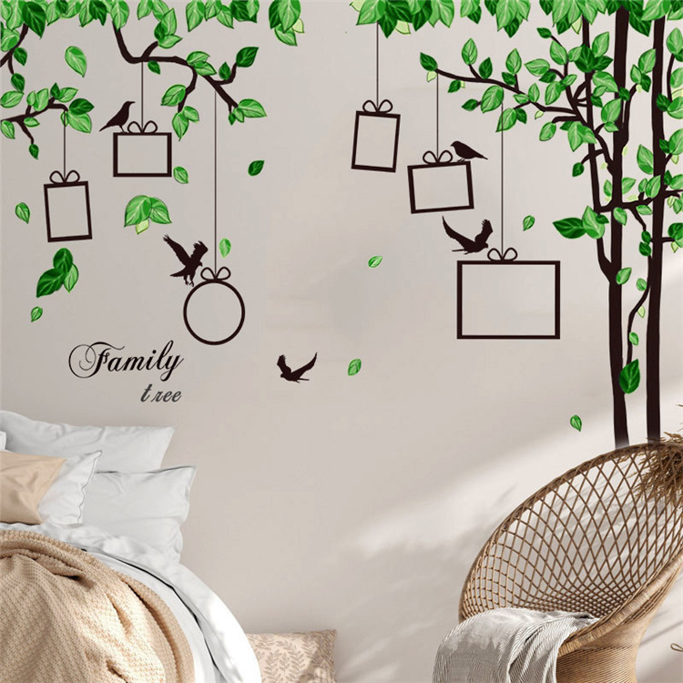 Wallsticker Green Plants Design Wall Sticker For Home Room Bedroom Wall Decoration