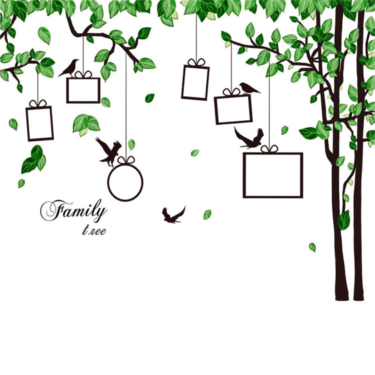 Wallsticker Green Plants Design Wall Sticker For Home Room Bedroom Wall Decoration