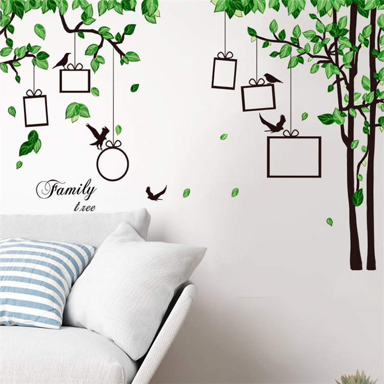 Wallsticker Green Plants Design Wall Sticker For Home Room Bedroom Wall Decoration