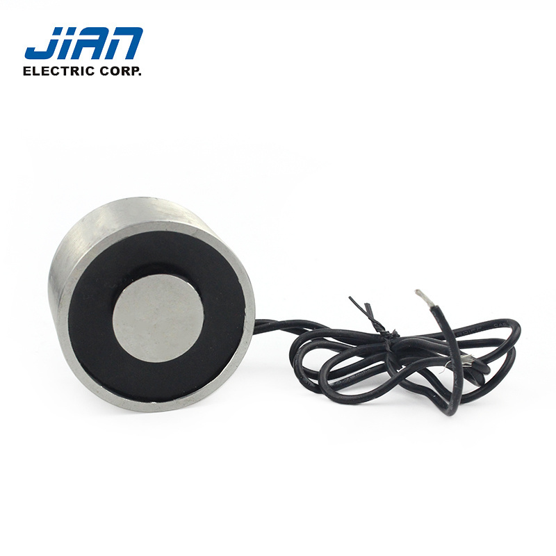 JSP-6037 suction holder 100.00kgs (1000N) mini electric magnet electro magnet  24V dc electromagnet