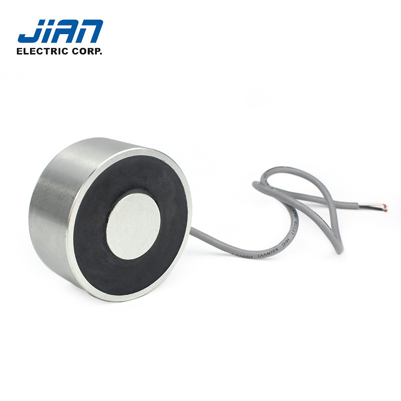 JSP-8038 2400N 240kgs small holding electromagnet lifting electromagnet round mini electromagnet