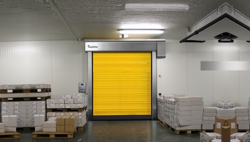 High quality insulated cold storage room fast action roll up shutter doors freezer high speed rolling doors