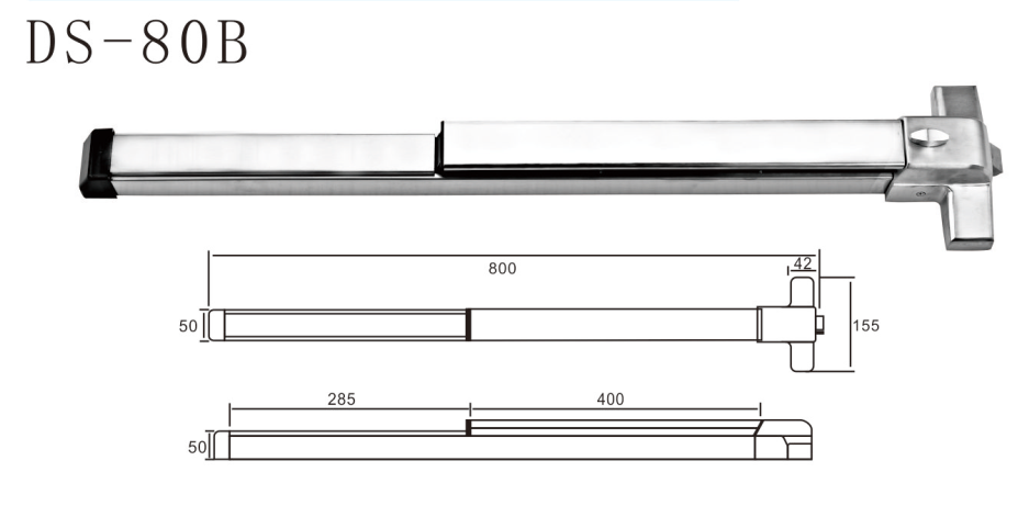 Stoving Panic Bar Exit Device for Emergency Door